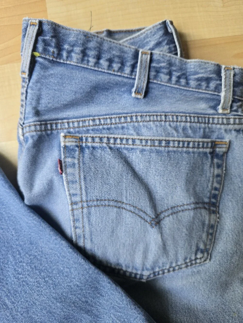 Vintage Levi's Men's Light Blue Straight Leg Jeans - Levi 501 Made In USA  40X32